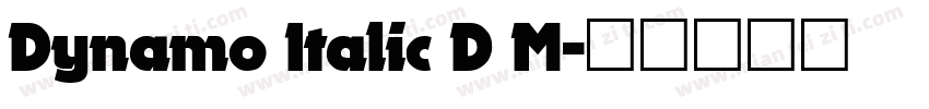 Dynamo Italic D M字体转换